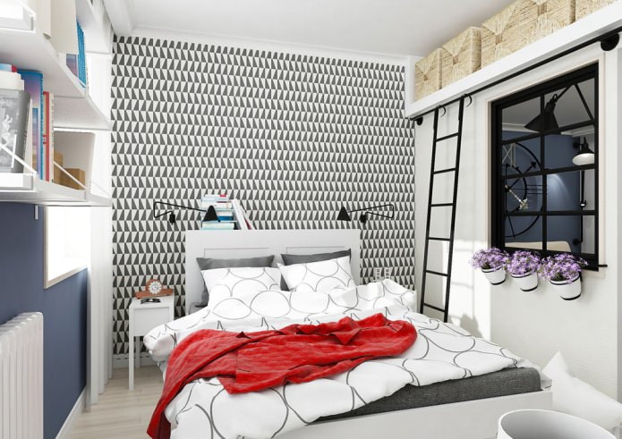 Ontwerp van een klein studio-appartement van 25 m?.