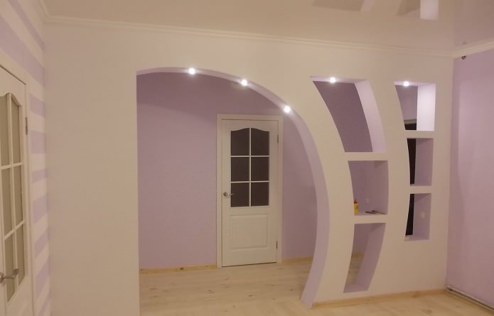lampen in de boog