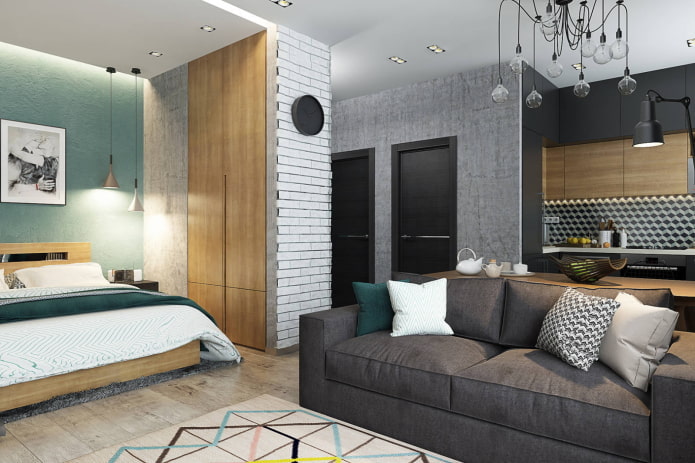nis in het interieur in loftstijl