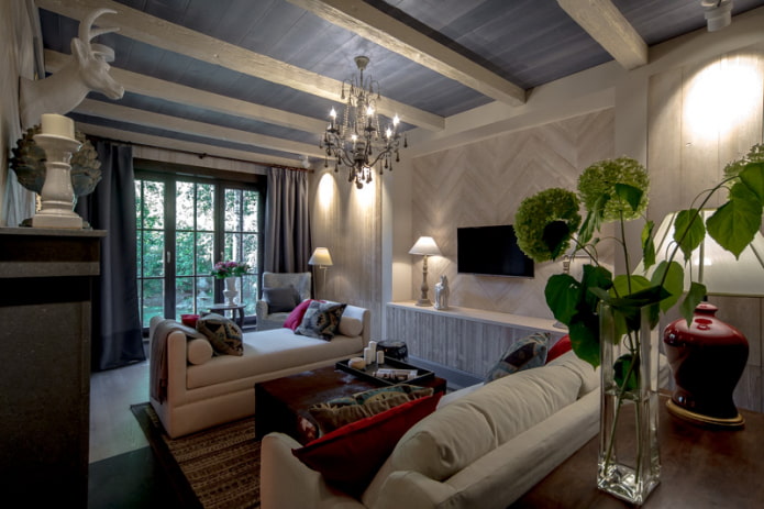 plafond in landelijke stijl