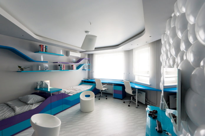 plafondontwerp in hightech-stijl