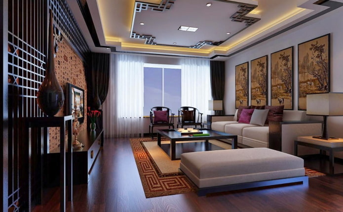 plafondontwerp in Japanse stijl