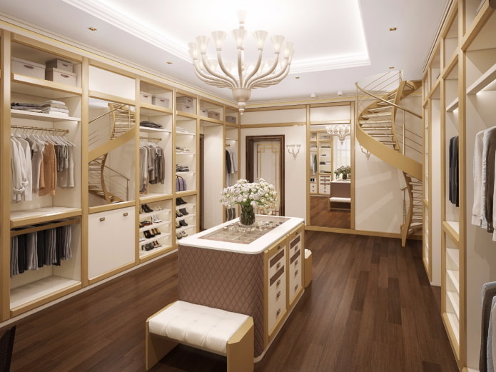 plafondontwerp in de kleedkamer