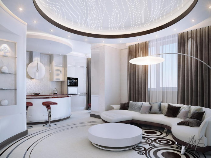 plafond met afgeronde hoeken