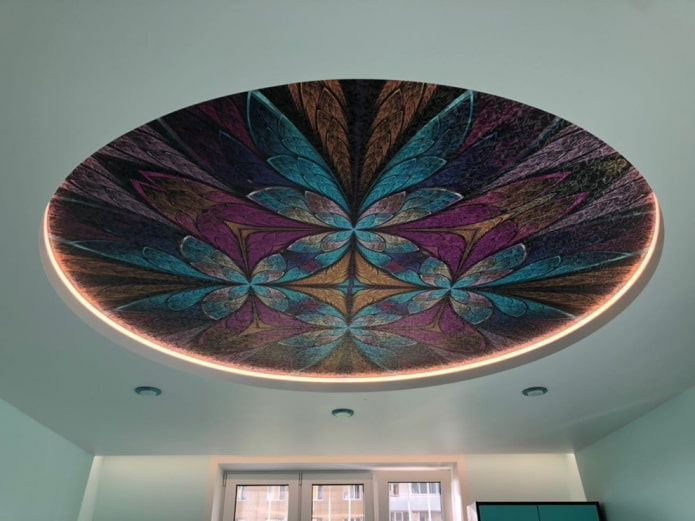 plafond met abstract patroon