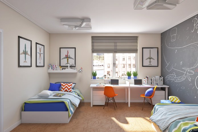 kinderkamer voor twee jongens
