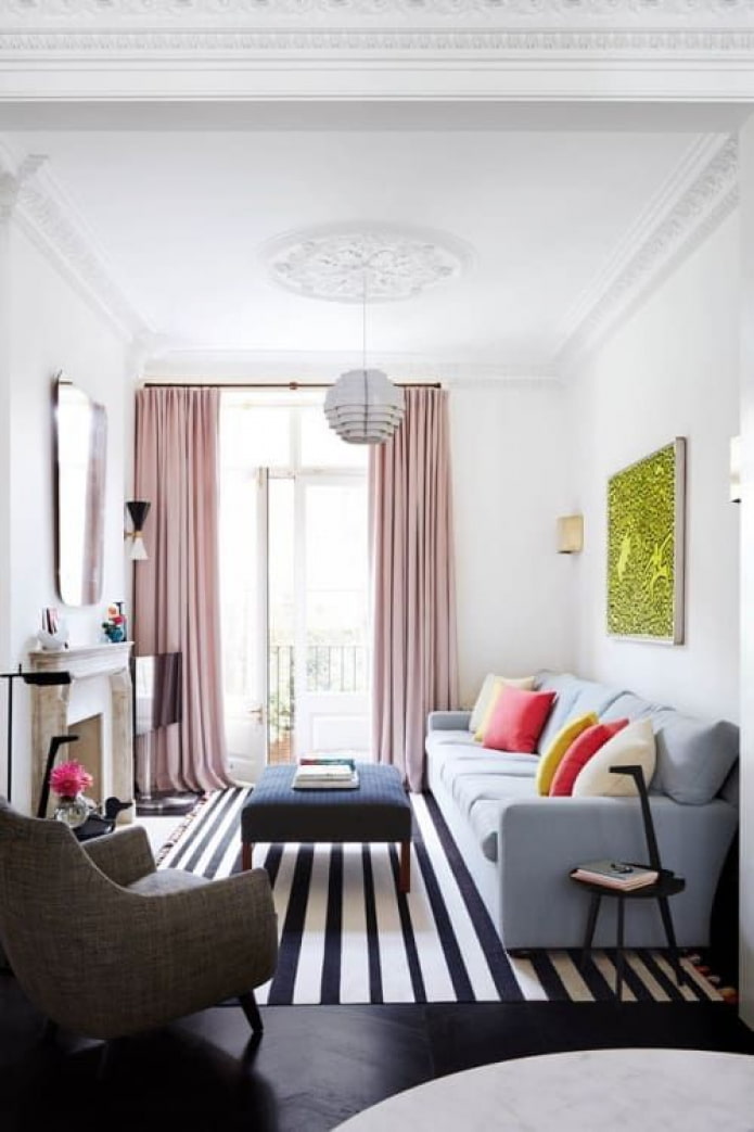 felle accenten in de woonkamer
