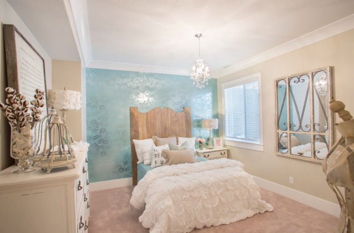 Combinatie van blauw met beige tinten