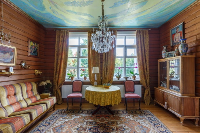 gordijnen in Russische stijl