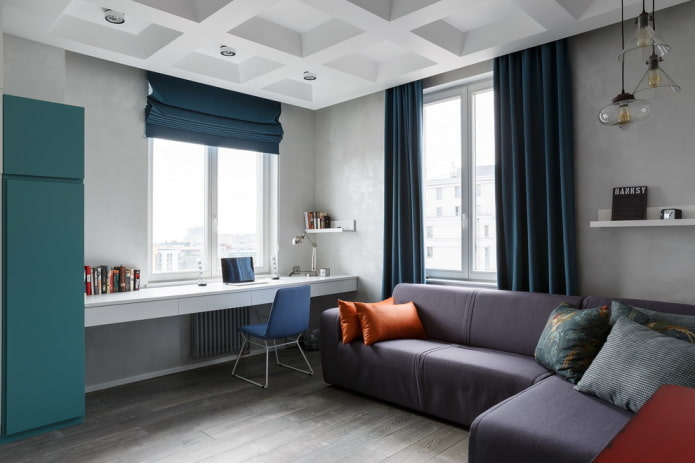 gordijnen in een moderne stijl