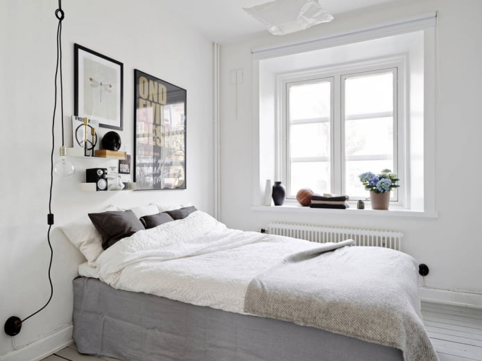 kamer in het wit