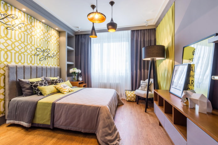 gele accenten in design