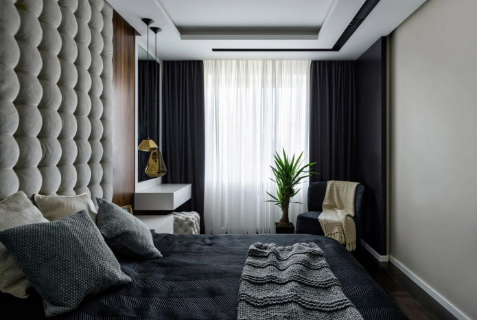 donkere textiel voor de slaapkamer