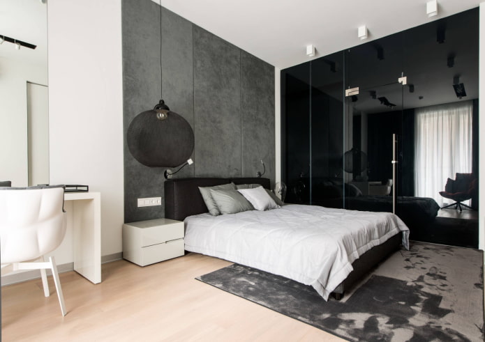 Zwart-wit slaapkamer