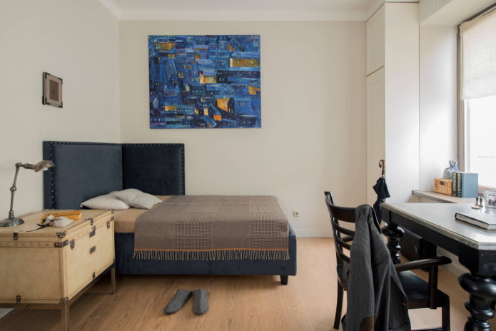 bed in de hoek