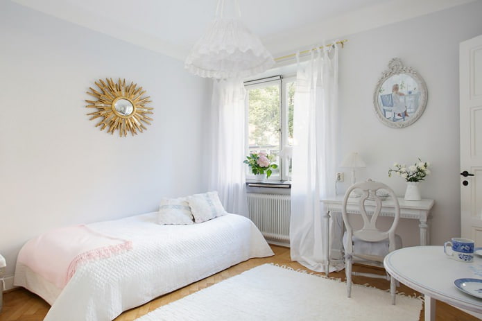 slaapkamerinterieur voor een meisje