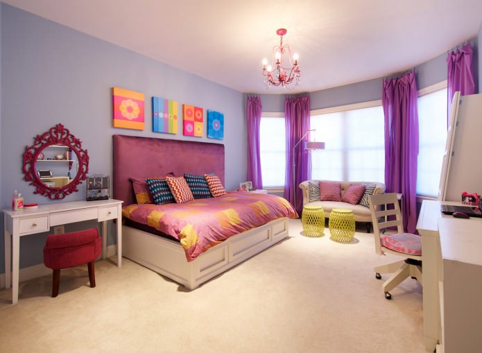 interieur van een meisjeskamer
