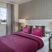 Slaapkamerontwerp met grijs behang: de 70 beste foto's in het interieur - 5