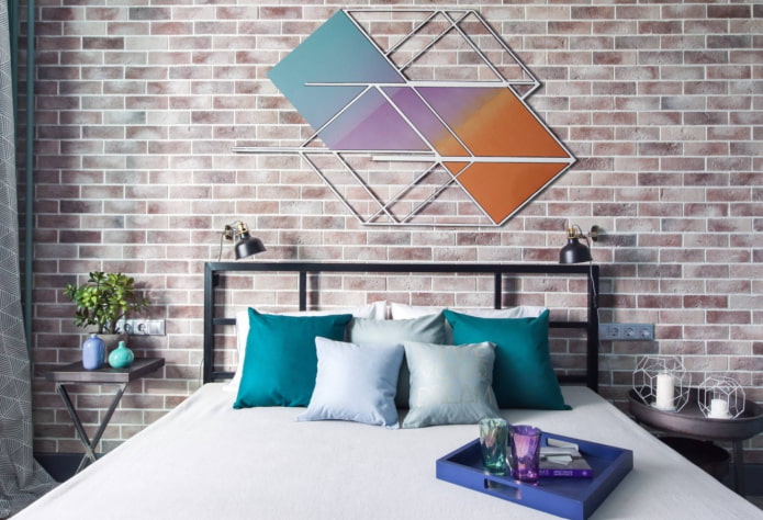 slaapkamer in loftstijl