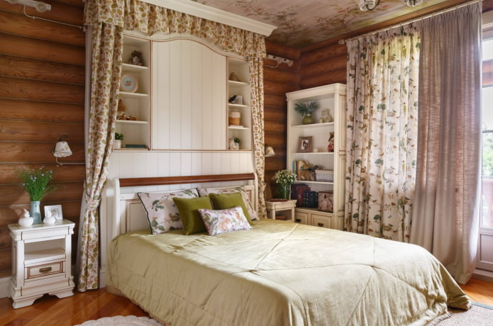 slaapkamer in landelijke stijl