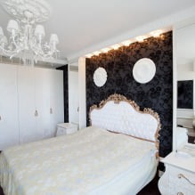 Muurontwerp in de slaapkamer: kleurselectie, afwerkingsopties, 130 foto's in het interieur-22
