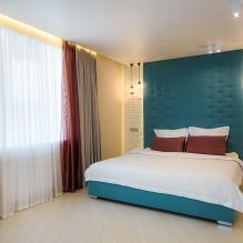 Slaapkamermuurontwerp: kleurselectie, afwerkingsopties, 130 foto's van het interieur - 19