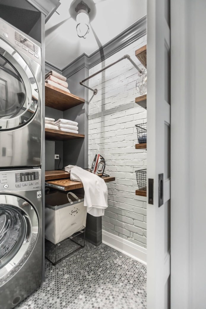 Wasruimte in een driekamerappartement