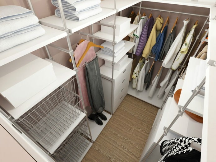 optie voor het organiseren van een kleedkamer