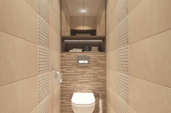 meubels in het toilet in een Chroesjtsjovisch appartement