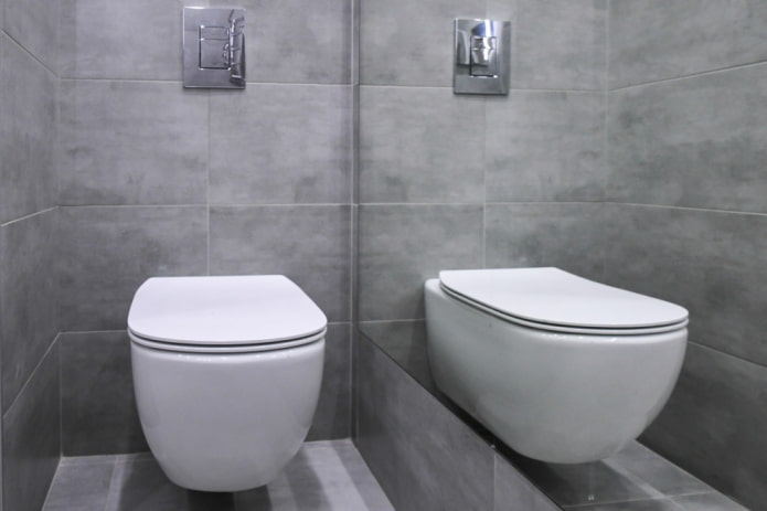 betontegels in het toilet