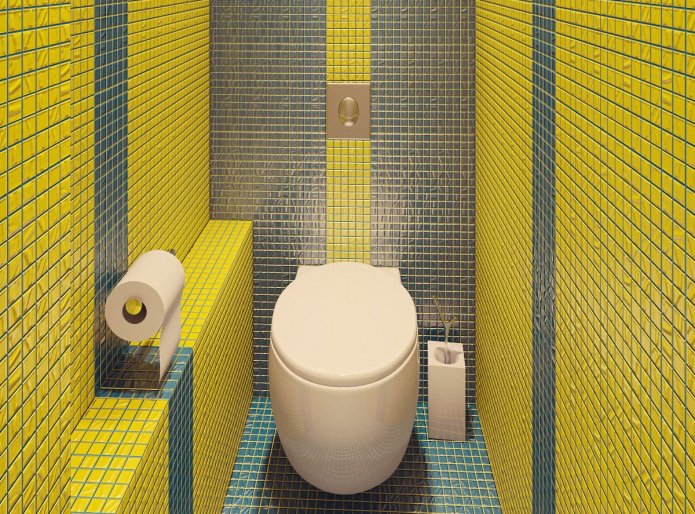 moza?ek in het toilet