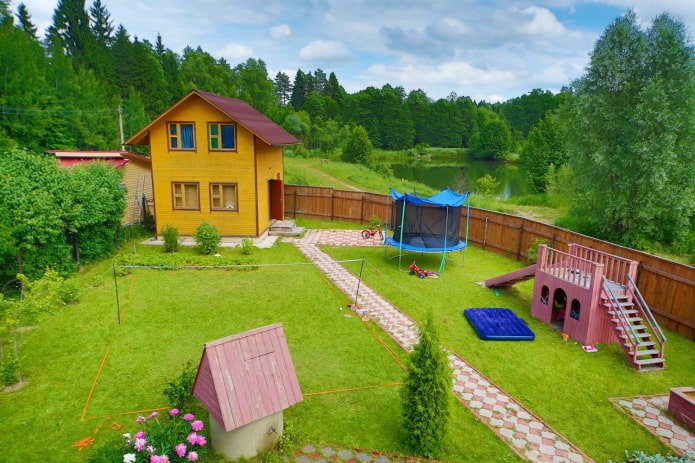 kinderspeelplaats in de tuin