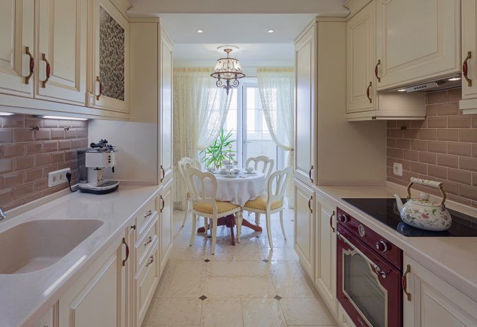renovatie van een rechthoekige keuken
