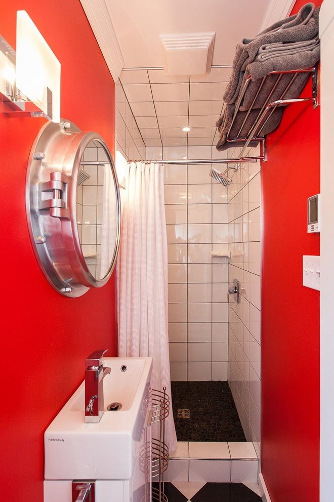 rode badkamer