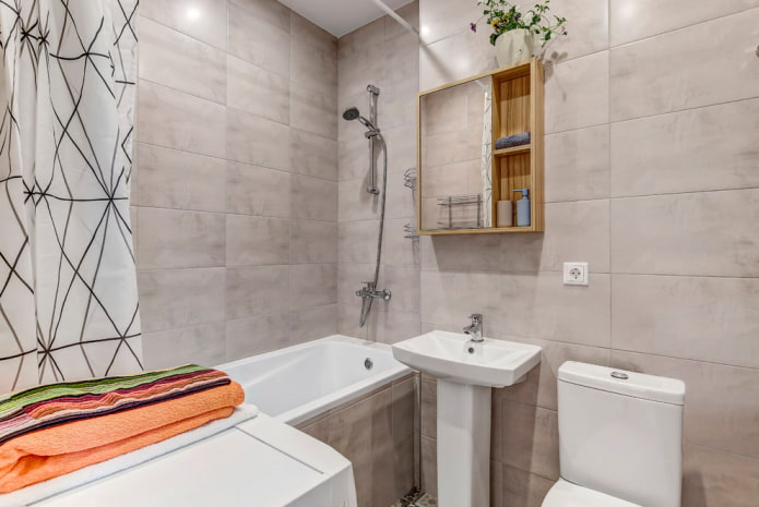 grijze badkamer