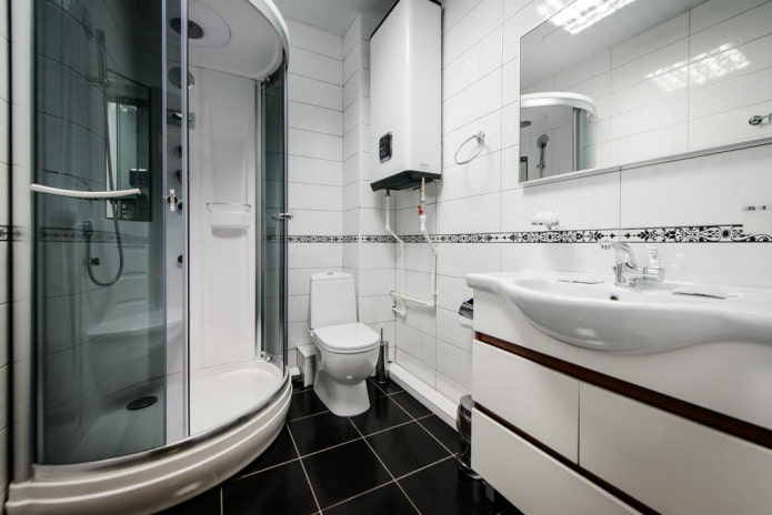 Cabine met donker glas