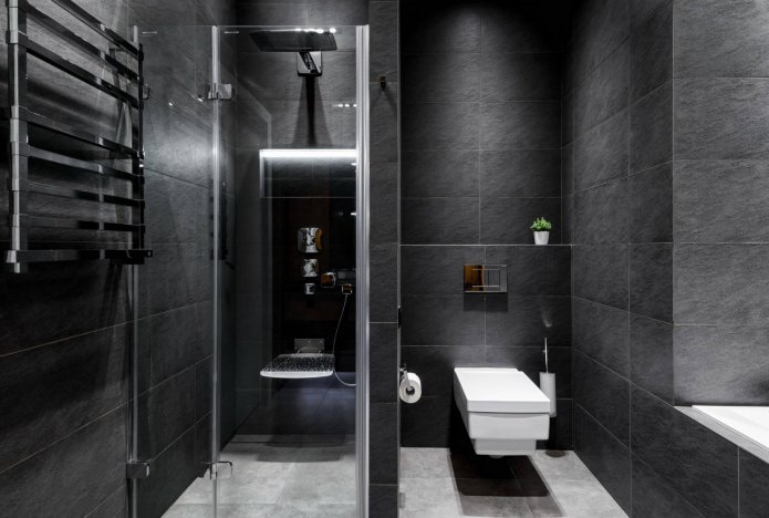 minimalistisch badkamerinterieur