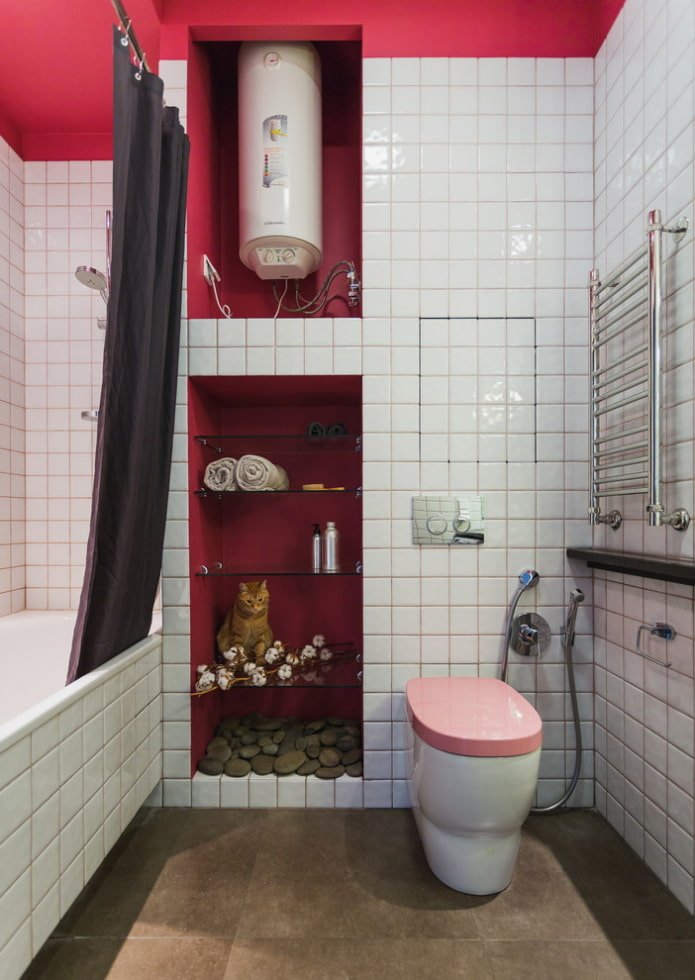 inrichting van een gecombineerde badkamer