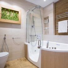 Interieur van een badkamer gecombineerd met een toilet - 7