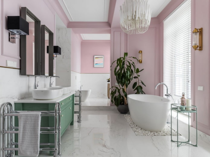 pastelkleuren in het interieur