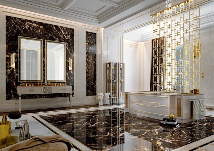 badkamer in art deco-stijl