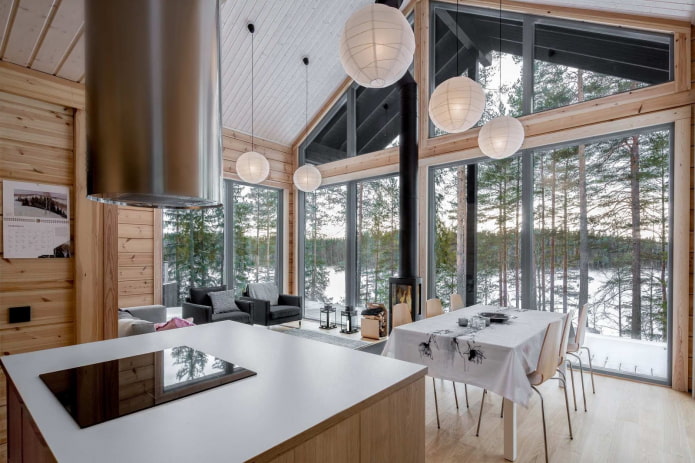 Interieur van een vakwerkhuis