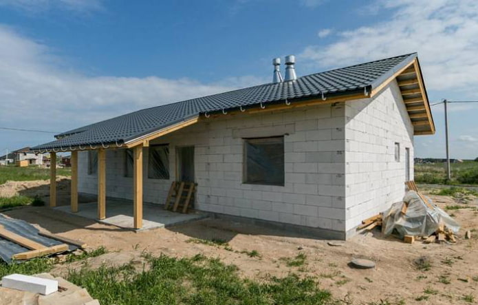 huis van cellenbetonblokken