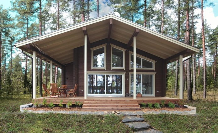 veranda van een huis in Scandinavische stijl