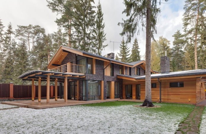 groot huis in Scandinavische stijl
