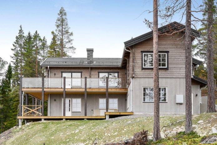 groot huis in Scandinavische stijl