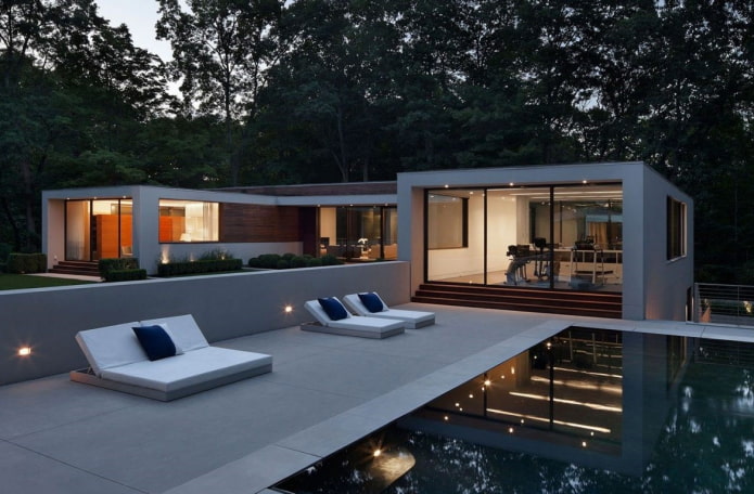 huis met ??n verdieping in hightech-stijl