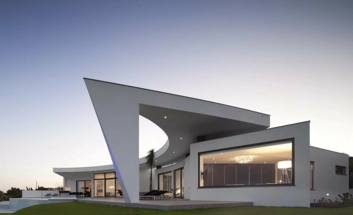 huis met ??n verdieping in hightech-stijl