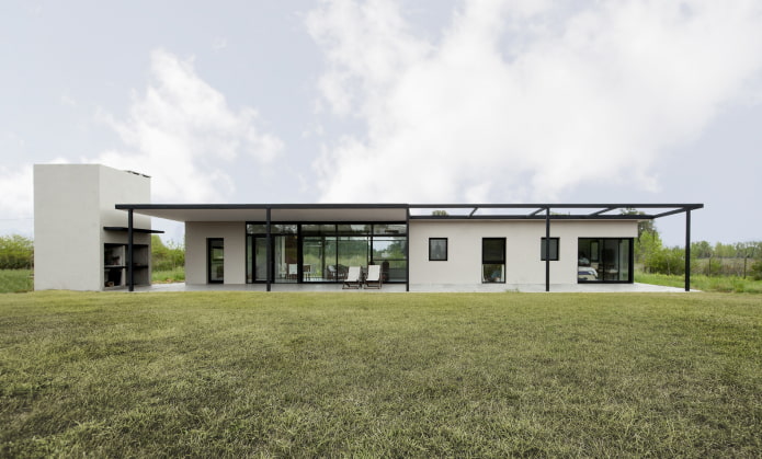 huis met ??n verdieping in hightech-stijl