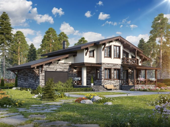 huis met een garage